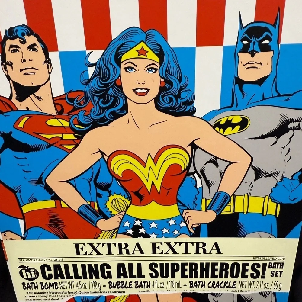 NEW Justice League of America Bath Bomb Bubble Bath Set
